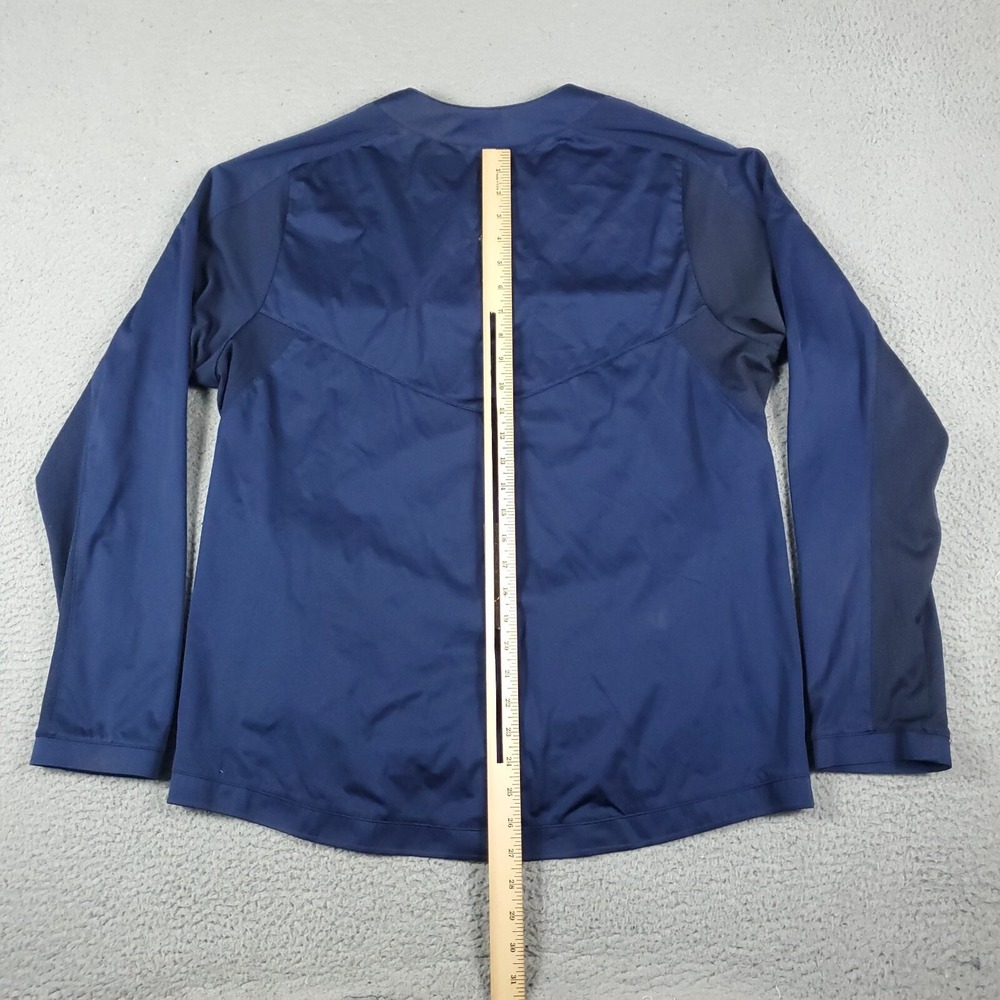 Nike Cincinnati Reds Pullover Mens Large Blue Long Sleeve Windbreaker  *STAINED* - Picture 6 of 11